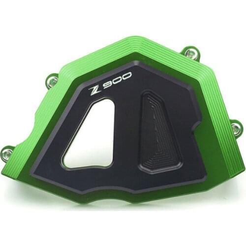 CNC Aluminum Motorcycle Front Sprocket Cover Chain Guard Crash Protector Slider Green Red Blue Black for Kawasaki Z900 2017 2018