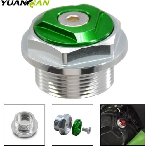 FOR ninja 200 300 Motorcycle CNC Aluminum Engine Oil Filter Cup Plug Cover Screw for Kawasaki ninja 200 300 ninja 200 ninja 300