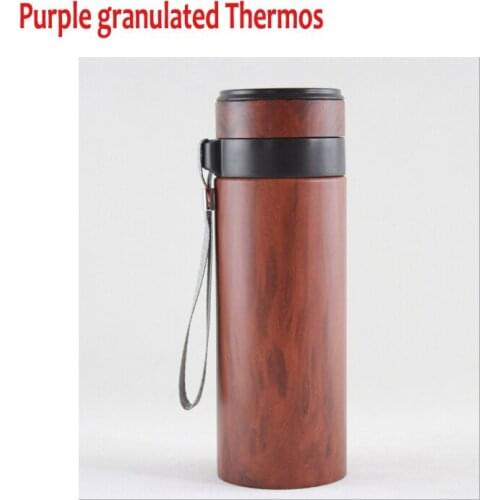 Ecological health violet arenaceous Granulated Mugs Vacuum Cup purple Clay Thermos Purple sands cup,purple granulated Mugs