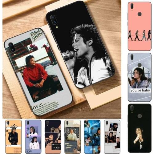FHNBLJ Michael Jackson Phone Case for Vivo Y91C Y11 17 19 53 81 31 91 55 V17 11i 9 fot oppo