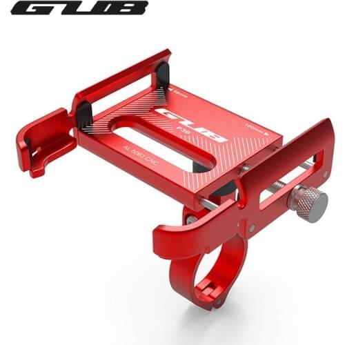GUB Fashion Phone Fixed Stand Bike Rotatable Smartphone Mount Bracket 60-100 mm Width Cellphone Aluminum Alloy Holder
