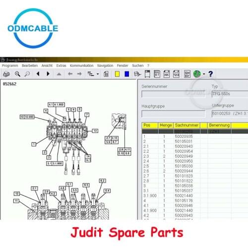 Forklift tool for judit Spare Parts Catalogue ECP JETI jungheicrich diagnostic scanner