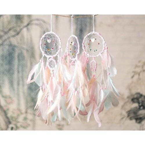 Nordic Style Dream Catcher Feather Girl Style handicraft Dreamcatcher Innovative Home Bedside Wall Hanging Home Room Decoration