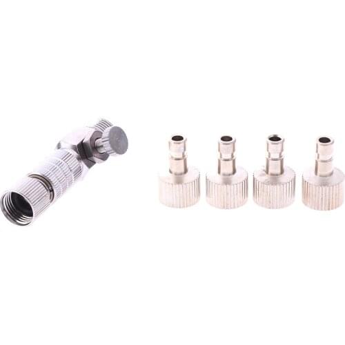 1pc Model Quick Plug Connector Airbrush Quick Release Coupling Disconnect Adapter With 1/8" Plug Fitting Part