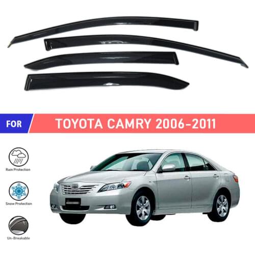 Window deflectors for Toyota Camry 2006-2011 car window deflector wind guard vent sun rain visor cover car styling