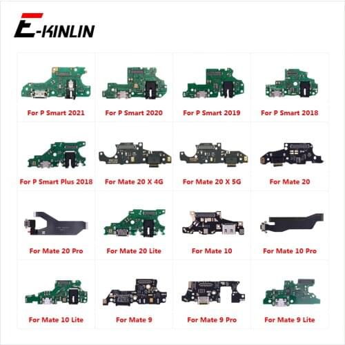 Charger Board With Microphone Mic Flex Cable For HuaWei Mate 20 10 9 Pro Lite P Smart Plus 2019 USB Charging Dock Port