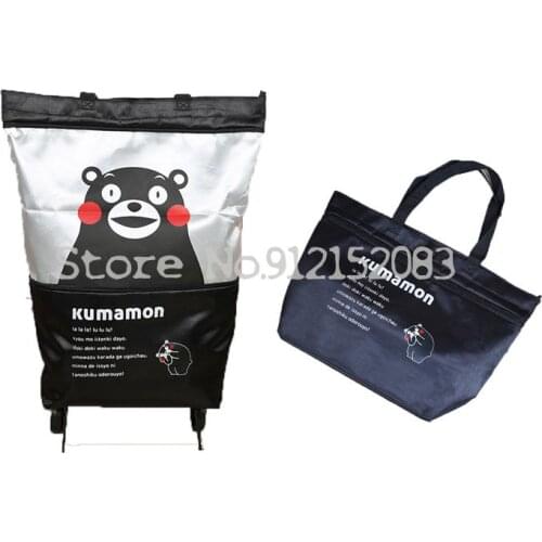 Portable Wheel Bag Household Foldable Handbag Shopping Cart With Wheels Travel Bag Grocery Shopping Cart Small Cart Light