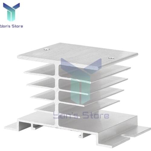 SSR New Aluminum Heat Sink Single Phase Solid State Relay Dissipation Radiator Heatsinks Suitable For 10A-25A Relay Module