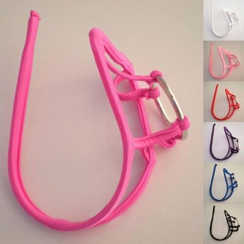 Thong jockstrap fashion Sexy Mens C-strings open pouch metal ring Thongs Underwear C-String Thongs gay underwear