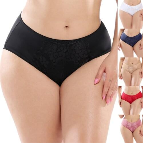 Panties Seamless Women Shapers Briefs Sexy Lace Elastic Lingerie Knickers Underpants Underwear L-4xl