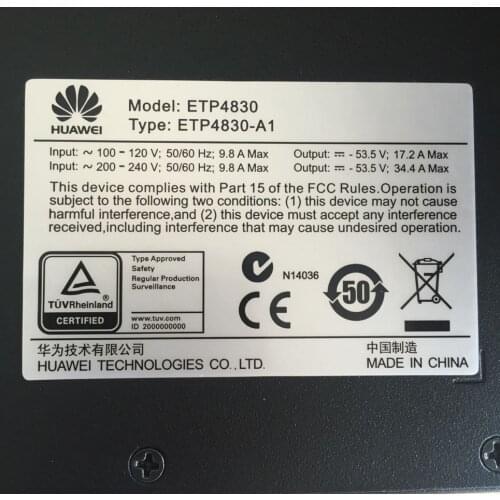 Huawei Embedded Power ETP4830