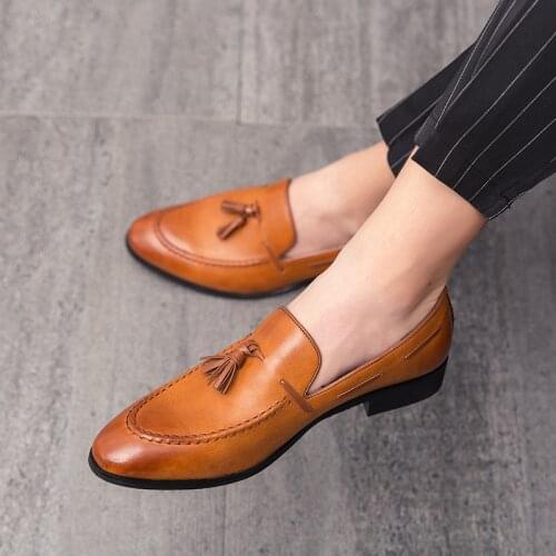 WOSHI Mens Loafers