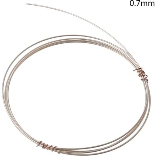 1 Meter 925 Sterling Silver Wire Jewelry Making 0.3/0.4/0.5/0.6/0.7/0.8/0.9/1/1.2mm Tarnish Resistant Silver Coil Wire