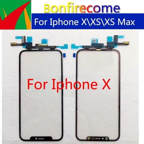 10Pcs\lot Original quality Touchscreen For Iphone-X\Xs\XS Max Touch Screen Panel Digitizer Sensor Replacement Touch Glass Lens