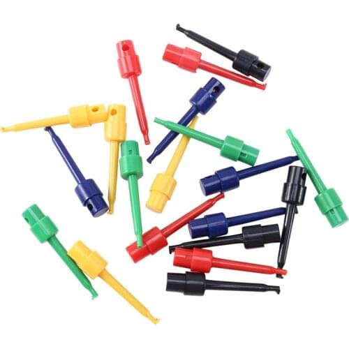 20PCS Wire Kit Test Hook Clip Grabbers Probe For Multimeter, Arduino, SMT/SMD