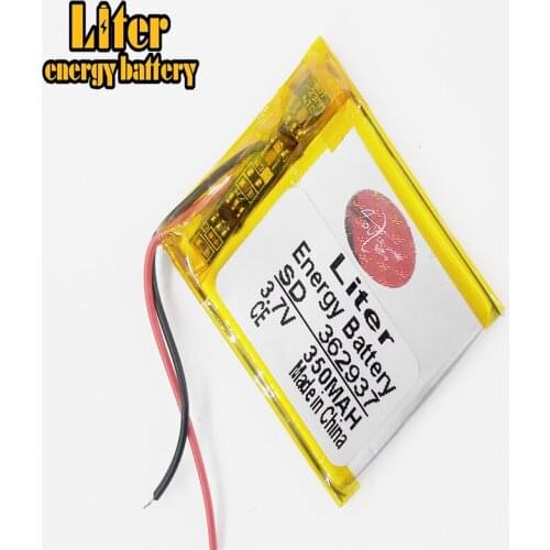 362937 3.7V,350mAH polymer lithium ion / Li-ion battery for smart watch,BLUE TOOTH,GPS,mp3,mp4,toy,speaker