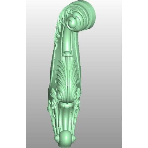 3D model STL format file for cnc router engraving furniture sofa cabinet chair leg pattern Artcam 766