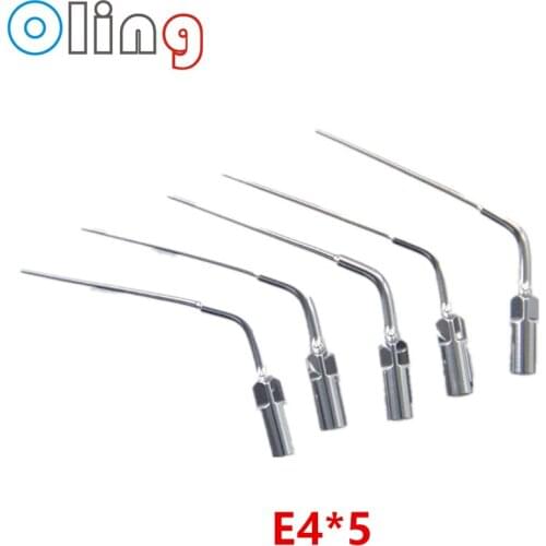 5PCS Dental Scaler Tips E4 Ultrasonic Scaler Perio Scaling Endo Tip E4*5 Fit EMS WOODPECKER Endodontics 100% Original