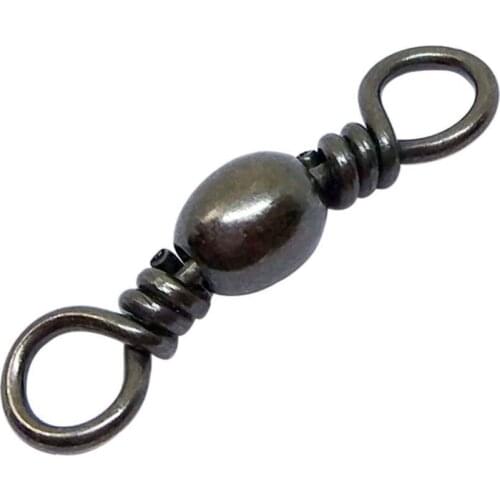 500pieces /lot Barrel swivels brass fishing accessories fishing swivels solid rings connector Fishing tackle