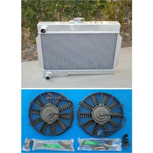 56MM aluminum alloy radiator + FAN*2 for Rover MG/MGB-GT MT NIB Manual
