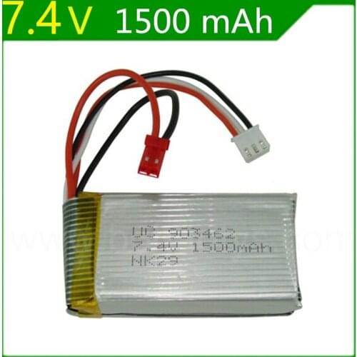 7.4V 1500mAh Lipo battery 903462 Rechargeable battery Remote control aircraft model battery SMplug