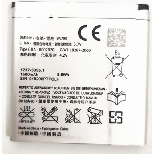 BA700 Battery for Sony ST18i MT15i MT16i MK16i MT11i ST21i ST23i Replacement Battery 1500mAh