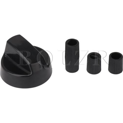 BQLZR 5pcs ABS Plastic Knob Replacement Parts 42x26mm for Stove & Oven Black