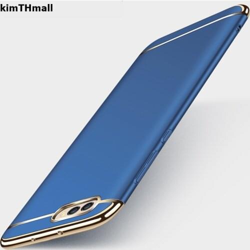 Case For Huawei Y6 2018 Cover Huawei Y6 2018 Atu-L21 Luxury Royal Gold Metal Plating TPU Hard Removable 3 in 1 Case kimTHmall