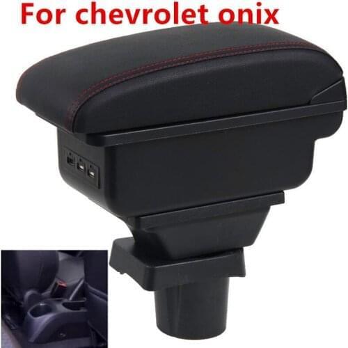 For chevrolet onix armrest box For chevrolet onix USB LED