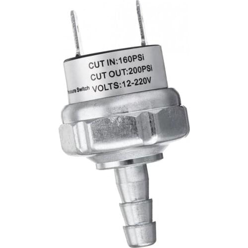 Air Compressor Pressure Switch D55168 N003990 160 PSI Cut On/200 PSI Cut Off