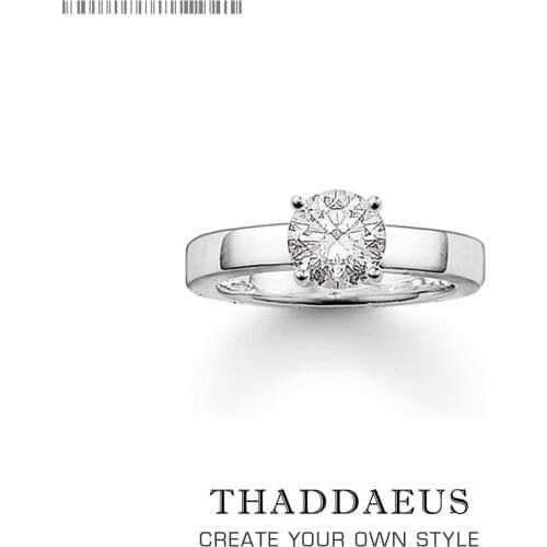 White Zirconia Ring,Europe Style Glam Fashion Jewerly For Women,2017 Gift In 925 Sterling Silver,Super Deals