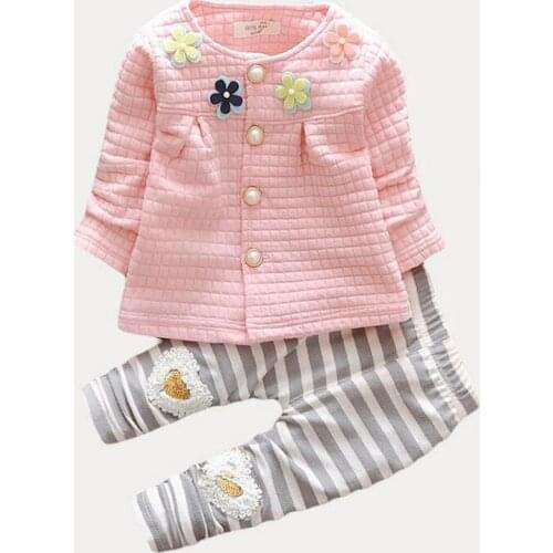 0-2 Years Babys Sets 2020 Autumn Spring Girls Clothes Suit T- Shirt Pants Baby Girls Clothing Set For Infant Long Sleeve Sets