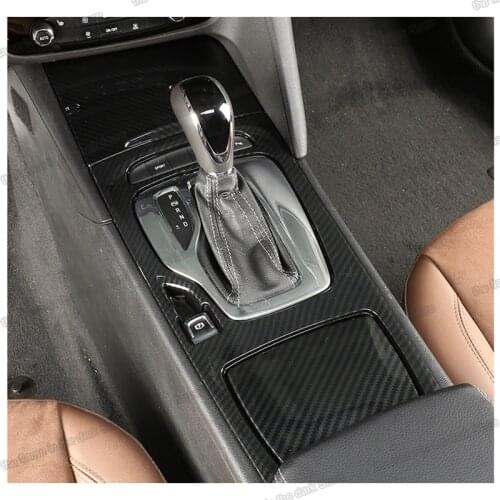 Lsrtw2017 Carbon Fiber Car Interior Panel Frame Gear Panel for Buick Regal Opel Insignia 2017 2018 2019 2020 Accessories Auto