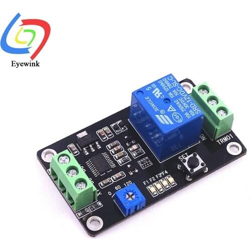 TRM01 Delay Timer Relay Multi-functional Delay Time Relay Self-locking Relay Delay Trigger Delay Relay DC 5V/12V/24V(Optional)
