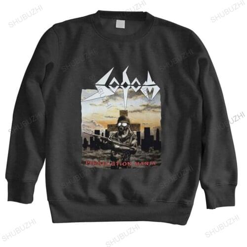 Male autumn winter hoodie SODOM PERSECUTION MANIA sweatshirt men hoodies fashion rock punk warm hoody euro size drop shipping