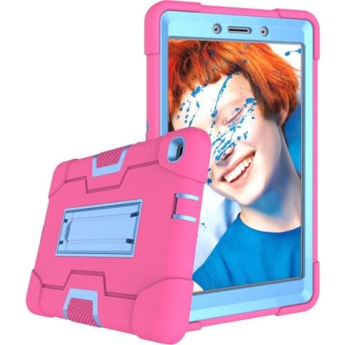 Shockproof Kids Safe PC Silicon Hybrid Stand Cover Case For Samsung Galaxy Tab A 8.0 2019 T290 T295 SM-T290 SM-T295 Tablet #S