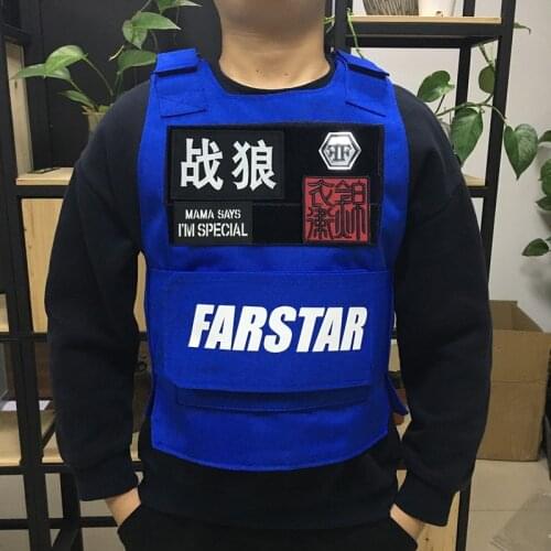 Bullet proof Vests hiphop MC VEST RAPPER BAR TANK TOP fashion new design top Street fashion Mens vest