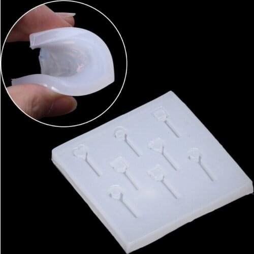 Silicone Epoxy Resin Molds Craft DIY Eyes Screw Pins Mold For Earrings Jewelry
