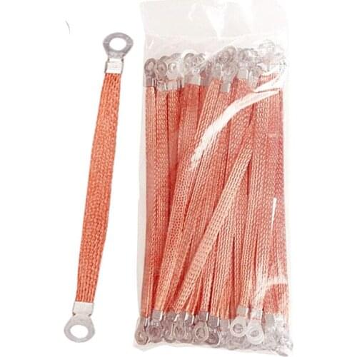 20pcs Span cable / bridge connection ground wire copper braid Pure copper 6square 300mm