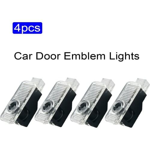 4X Led Logo Emblem Lamps Light Compatible For A1 A3 A4 B5 B6 B7 B8 B9 A5 A6 C5 C6 C7 A7 A8 D3 D4 Q3 Q5 Q7 4L R8 TT 8J Vehicle