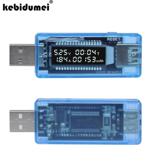 Kebidumei USB Volt Stroom Spanning Doctor Lader Capaciteit Power Bank Tester LED Meter Current Voltage Capacity Tester