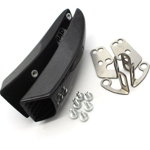 Motorcycle Universal Brake System Air Cooling Carbon Fiber Ducts + Mounting kit For MV AGUSTA DUCATI YAMAHA YZF Gloss Twill