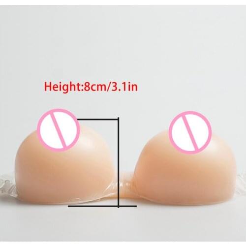 2020 Hot Sale 1200g Silicone Breast Forms With Shoulder Straps For Crossdresser Cosplay Transgender Mastectomy Boobs Enhancer