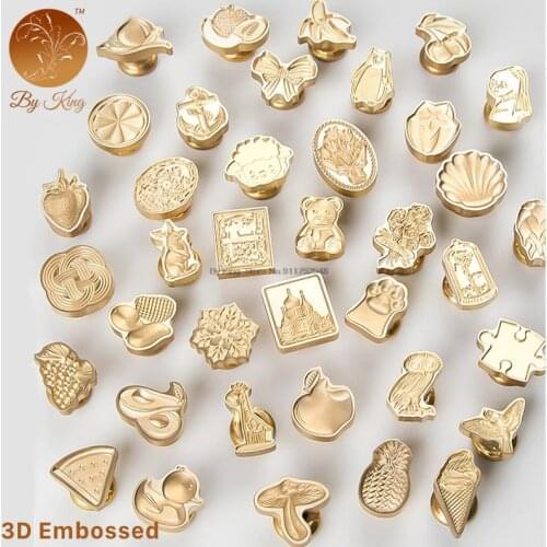 3d Embossed Sealing Wax Seal Stamp Classic DIY Retro Metal Card Making Wax Seal Stamp Hand Crafts Wedding Invitations Tools