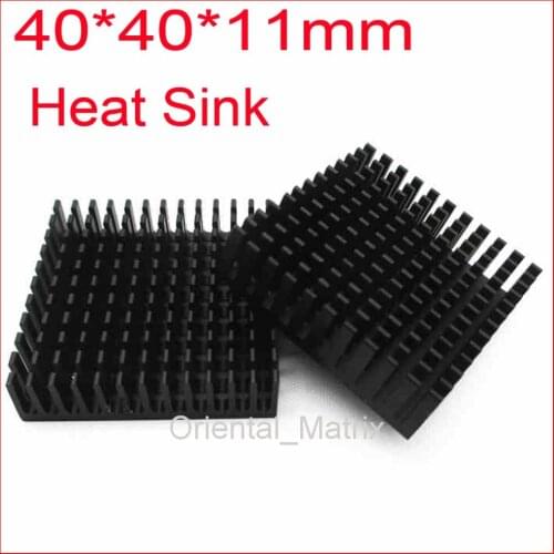 Free Shipping 5pcs HeatSink Heat Sink Radiator 40*40*11mm Small Radiator - Black