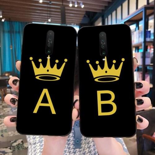 Funny gold crown letters Soft Silicone TPU Phone Cover for Redmi Note 8 8A 8T 7 6 6A 5 5A 4 4X 4A Go Pro