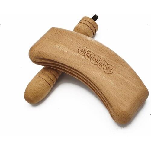 Wooden Lymphatic Drainage Massage Tool, Handheld Gua Sha Scraping Paddle, Anti Cellulite, Used on Whole Body, Manual Muscle