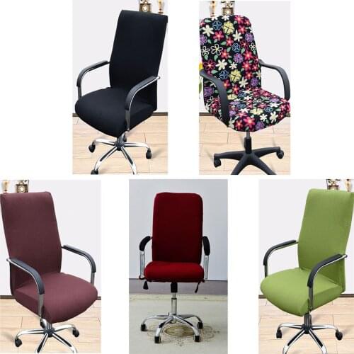 Home Swivel Chair Cover Study Room Armchair Desk Protective Seat Cover