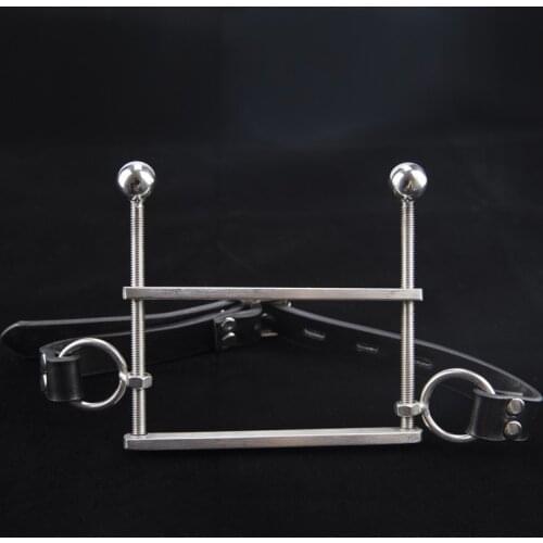 Stainless Steel Adjustment Couple Open Mouth Gag BDSM Bondage Restraints Fetish Sex Toys For Couples Oral Gags Cosplay