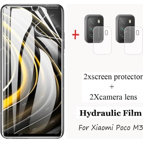 Hydrogel Film little m3 camera protective glass on for xiaomi poco m3 pocophone m3 global 6.53'' screen protector little M3 film